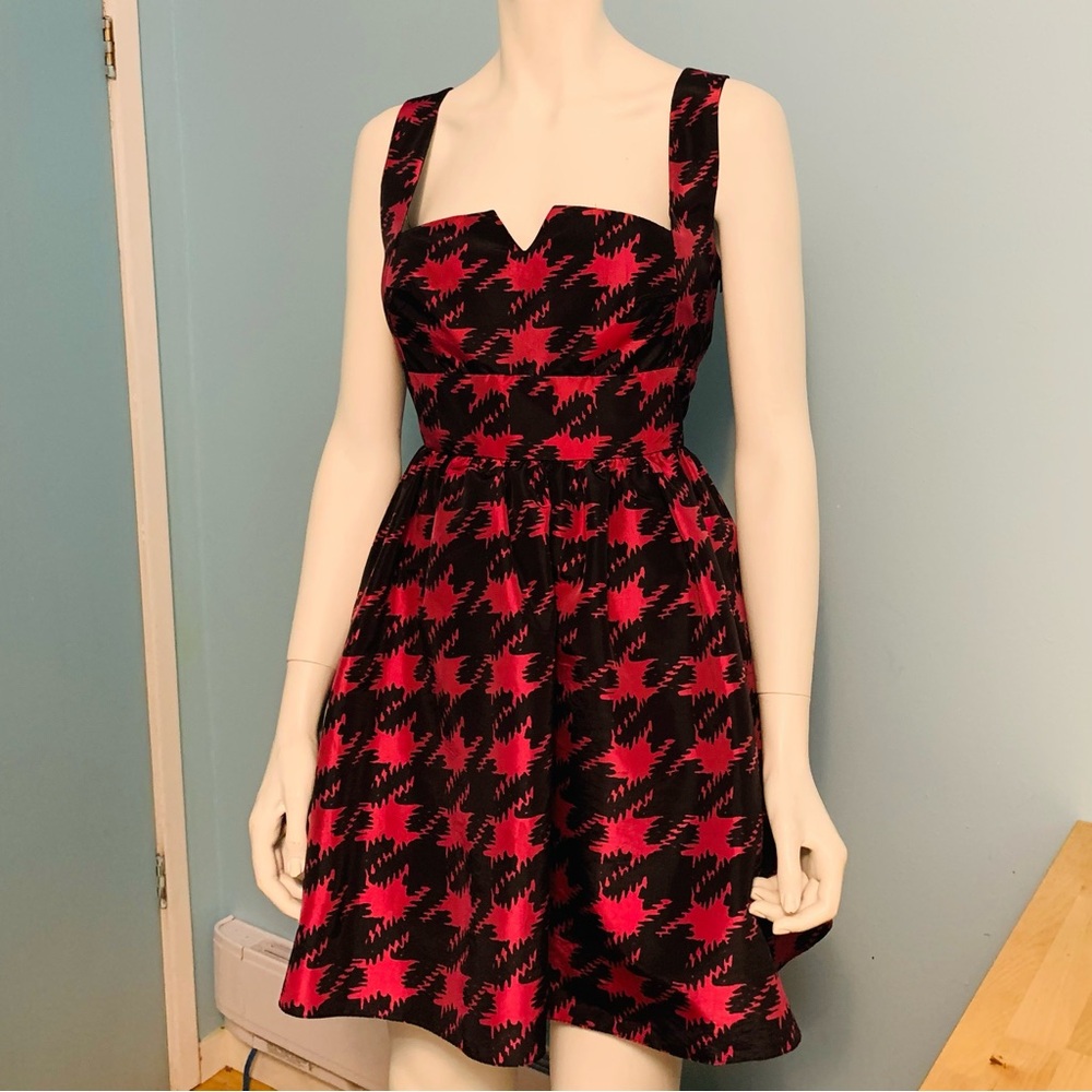 Pink and Black Party Dress